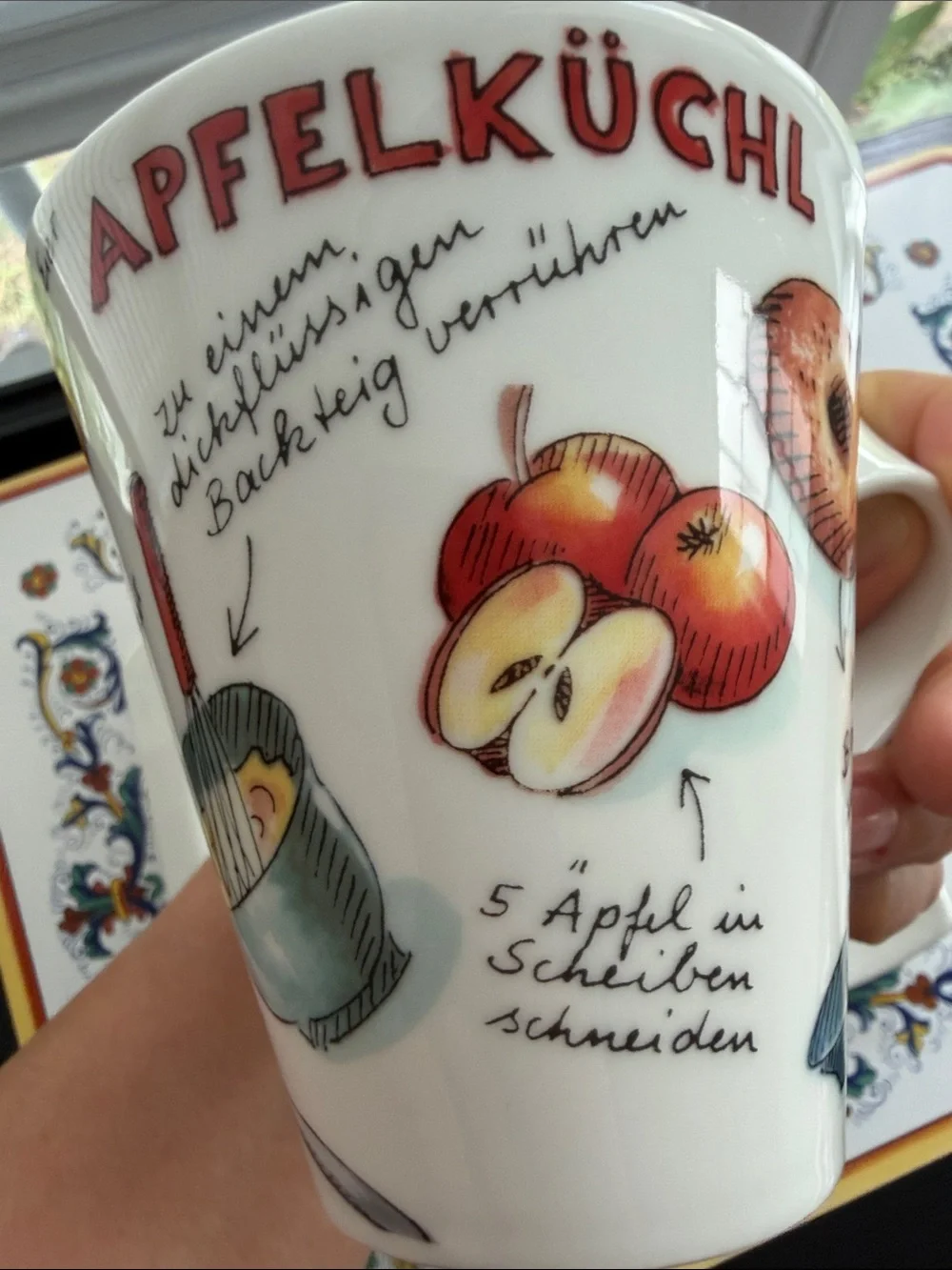 Villeroy & Boch Recipe Coffee Cup & Square Saucer Made in Germany